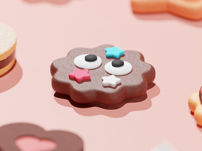 Soot Sprites Cookie 3d design graphic design illustration