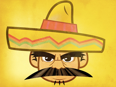 Charro charro mexican mustache vector