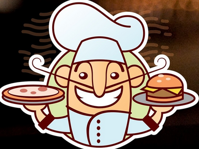 Napoles chef hamburger icon imagetype pizza restaurant