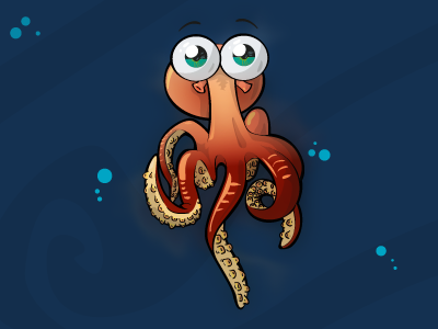 Pulpo cesardrawings ilustrator mar octopus pulpo sea vector