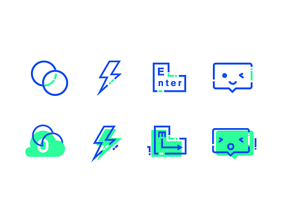 sameu icons app blue brand branding face green identity logo