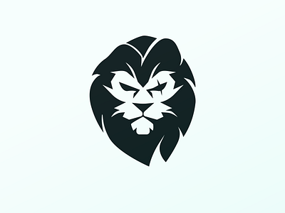 Lion negative space