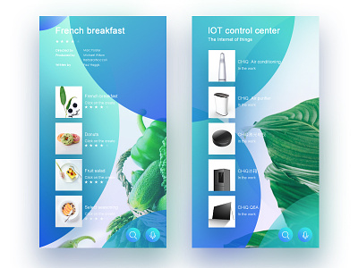 The fridge app cyan green refrigerator ui ux