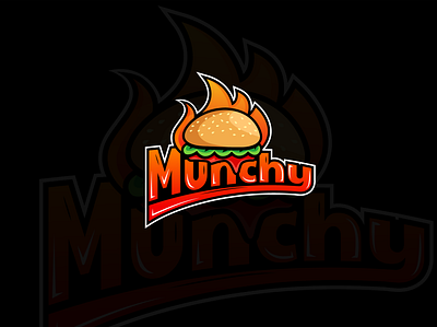 Logo Design for fast food shop "Munchy". abstract logo ad design branding design dood logo fast food logo graphic design logo mascot logo vector