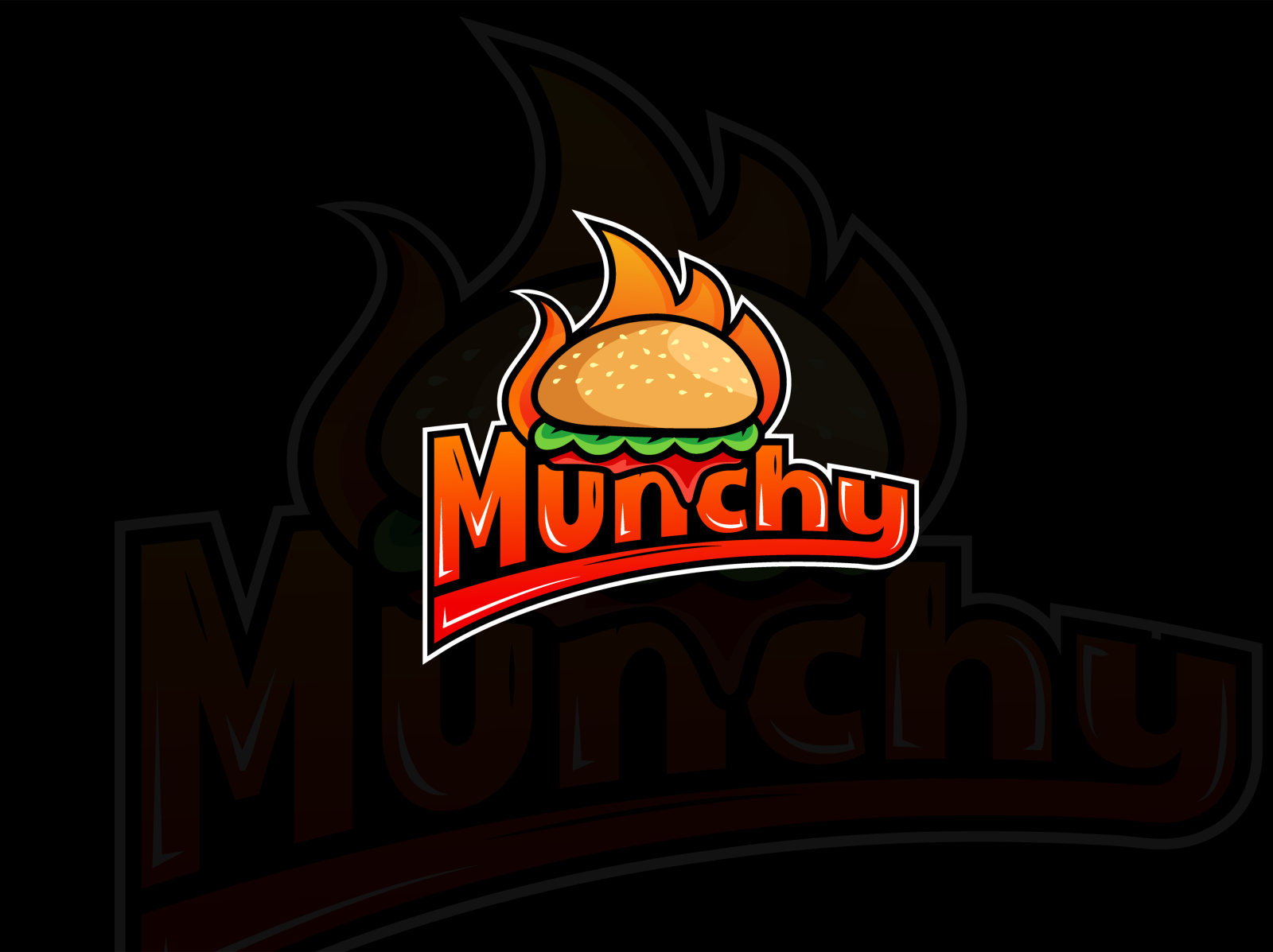 Logo Design for fast food shop "Munchy". by Originative Agency on Dribbble