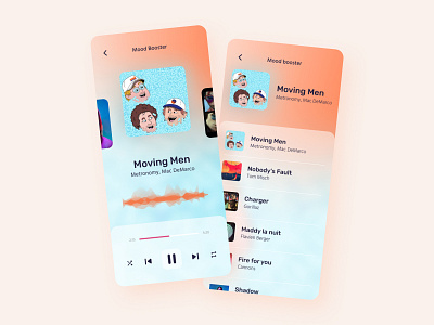 Music app concept app cover debut glassmorphism icon list music app music app design music player player ui ux