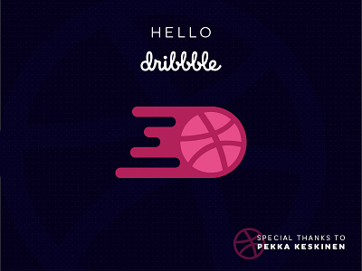 Hello Dribbble creation debut first hello hellodribbble invitation invite shot