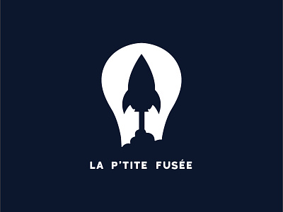 La p'tite fusée logo art branding creation debut design identity logo logotype space