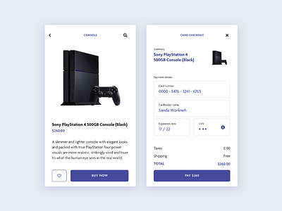 DailyUI - 002 / Credit Card Checkout