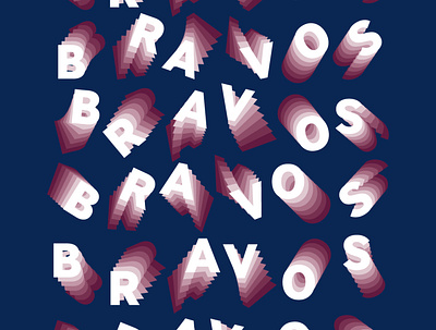 The Bravos atl atlanta baseball braves graphic design typography
