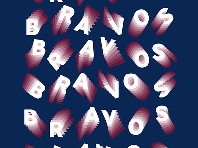 The Bravos atl atlanta baseball braves graphic design typography
