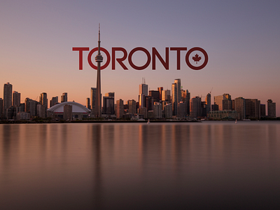 Toronto maple leaf photography skyline sunset toronto typography visual souvenirs whereabouts project
