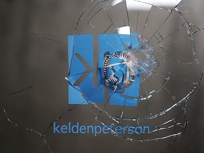 Shattered Logo baseball broken glass kinetic typography motion graphics shattered