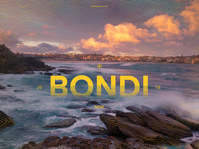 12 Bondi Beach australia photographic design photography sydney travel typography visual souvenirs