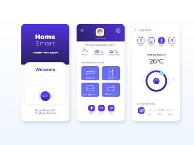 Home Smart Ui Design with adobe xd