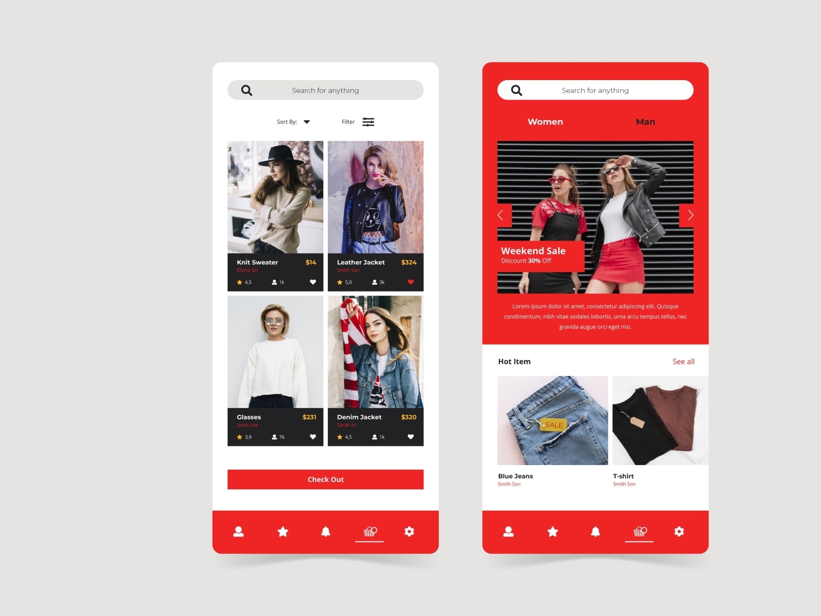 Shopping APP UI Design with Adobe XD by Mst Kayfa Akter on Dribbble