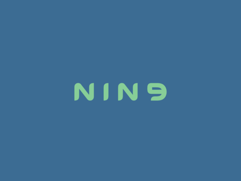 Nine clever wordmark animation animated animation brand flat lettering logo logotype nine typography verbicon wordmark