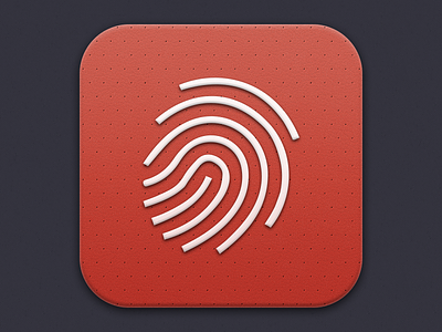 Detective Icon app detective fingerprint icon iphone red