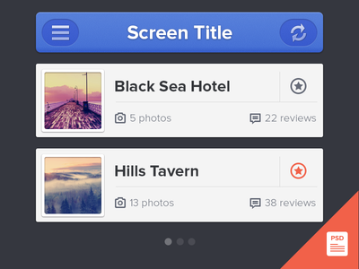 Iphone UI - Free PSD
