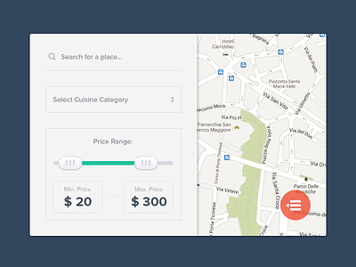 Location Filters designer filters location map photoshop places price ui user interface ux