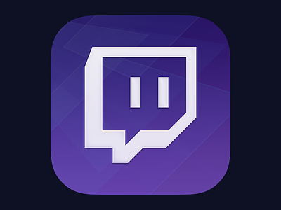 Twitch Icon Redesign app games icon illustrator ios iphone network photoshop redesign twitch