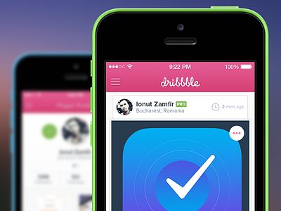 "Following" Screen app clean dribbble flat ios ios7 iphone ui user interface