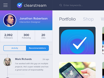 Little somethin' coming soon :) app clean designer hire interviews market portfolio showcase web web design