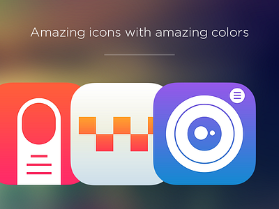 Cool icon templates colorful flat gradient icon ios ios7 photoshop psd