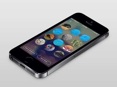 Gallery View ios ios7 iphone iphoneapp photoshop psd template ui userinterface