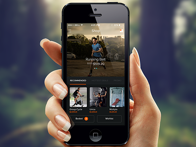 Shop app design ecommerce fitness ios iphone app running shop ui user interface