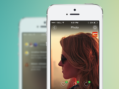 Photo Details app ios ios7 iphone iphone app mobile app mobile design newsfeed podium ui user interface ux