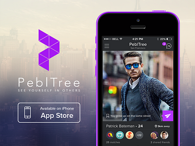 PeblTree app community ios ios app social network ui user experience user interface ux