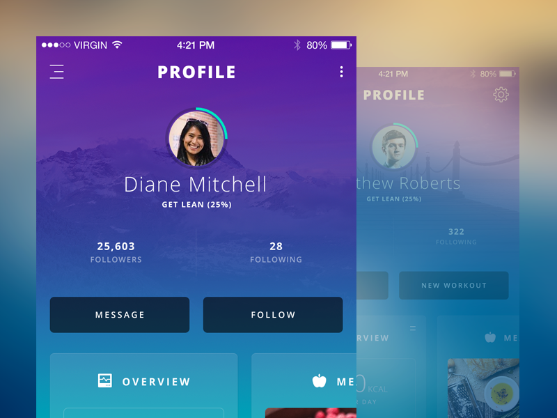 Profile Update by Ionut Zamfir on Dribbble