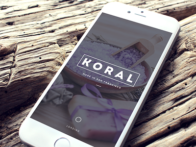 Koral - Loading Screen app ecommerce ios iphone app loading screen shop ui user interface