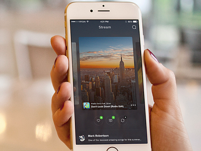 Stream app ios ios app iphone app photos sharing social ui user experience user interface ux
