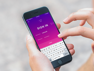 Sign In Screen app fitness ios ios app iphone app sketch template ui ui kit