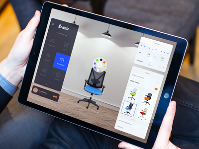 Roomie - Color Picker app design desktop furniture ipad responsive web