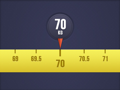 Weight indicator widget
