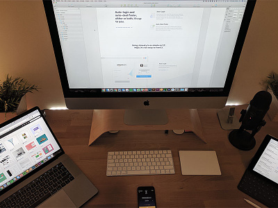 My workstation [2017] design designer imac ipad iphone macbook workspace workstation