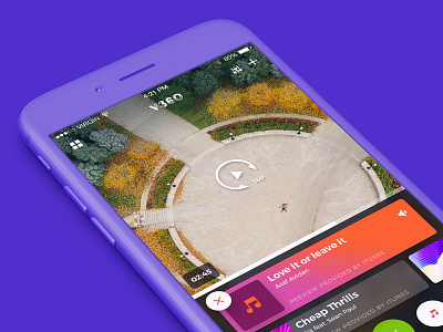 V360 - Add Music 360 app design iphone music ui userinterface video