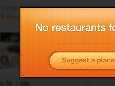 Error window for a great app app cibando error food restaurants window