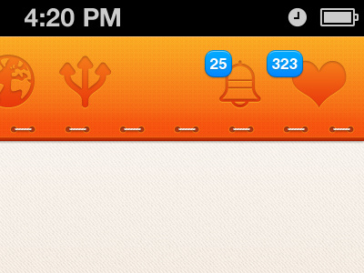 Top icons app cibando icons iphone notifications orange restaurants