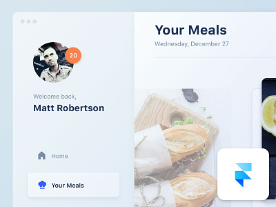 Food App Concept (Desktop Version) app application clean concept desktop food mac ui user interface