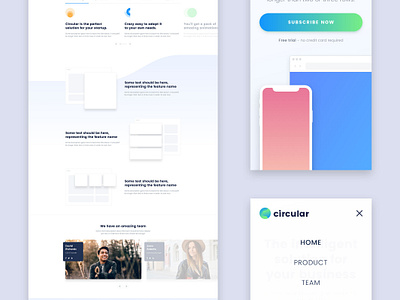 Circular Unique Landings by Ionut Zamfir on Dribbble