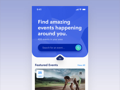 Events App events iphone user interface mobile ui mobile design mobile app