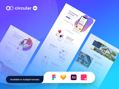 Circular 2.0 - Unique Landing Pages Pack