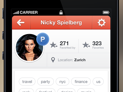Pro Badge v2 app application interface ios iphone light social ui user interface