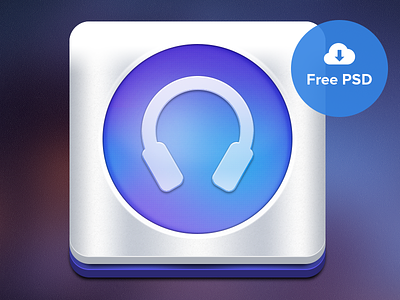 Icon Freebie app colorful free freebie icon ios iphone music psd ui user interface