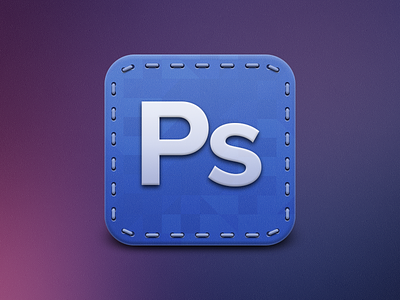 Photoshop Icon blue colorful cs6 icon photoshop ps stiches