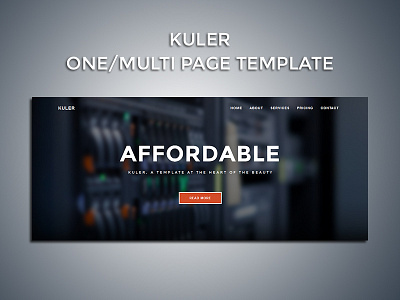 Kuler -a multi / one page agency/hosting template